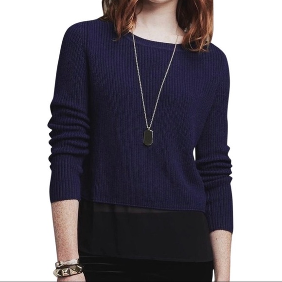 Banana Republic Sweaters - Banana republic sheer panel pullover